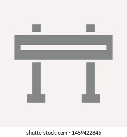 road barrier icon. Element of firefighter shop for advertising signs, mobile concept and web apps. Icon for website design and development, app development. Premium icon

