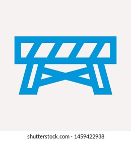 road barrier icon. Element of firefighter shop for advertising signs, mobile concept and web apps. Icon for website design and development, app development. Premium icon
