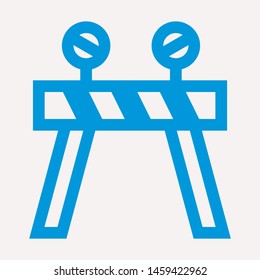 road barrier icon. Element of firefighter shop for advertising signs, mobile concept and web apps. Icon for website design and development, app development. Premium icon
