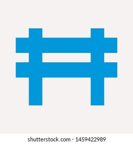 road barrier icon. Element of firefighter shop for advertising signs, mobile concept and web apps. Icon for website design and development, app development. Premium icon
