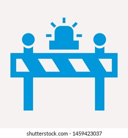 road barrier icon. Element of firefighter shop for advertising signs, mobile concept and web apps. Icon for website design and development, app development. Premium icon

