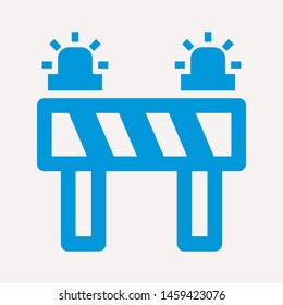 road barrier icon. Element of firefighter shop for advertising signs, mobile concept and web apps. Icon for website design and development, app development. Premium icon
