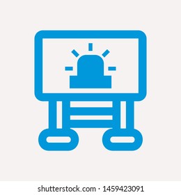 road barrier icon. Element of firefighter shop for advertising signs, mobile concept and web apps. Icon for website design and development, app development. Premium icon

