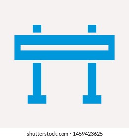 road barrier icon. Element of firefighter shop for advertising signs, mobile concept and web apps. Icon for website design and development, app development. Premium icon
