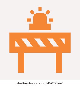 road barrier icon. Element of firefighter shop for advertising signs, mobile concept and web apps. Icon for website design and development, app development. Premium icon
