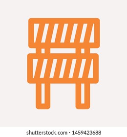 road barrier icon. Element of firefighter shop for advertising signs, mobile concept and web apps. Icon for website design and development, app development. Premium icon
