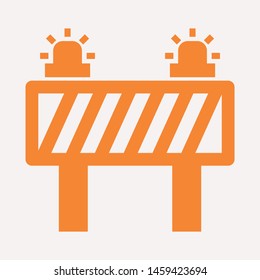 road barrier icon. Element of firefighter shop for advertising signs, mobile concept and web apps. Icon for website design and development, app development. Premium icon
