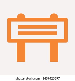 road barrier icon. Element of firefighter shop for advertising signs, mobile concept and web apps. Icon for website design and development, app development. Premium icon

