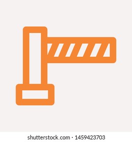road barrier icon. Element of firefighter shop for advertising signs, mobile concept and web apps. Icon for website design and development, app development. Premium icon
