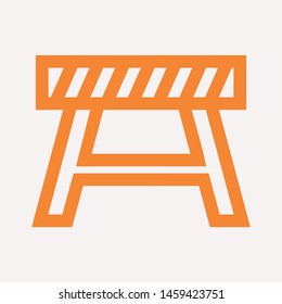 road barrier icon. Element of firefighter shop for advertising signs, mobile concept and web apps. Icon for website design and development, app development. Premium icon
