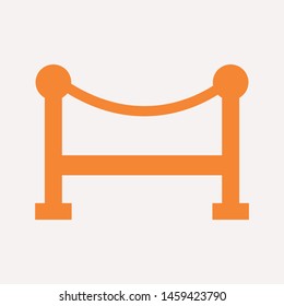 road barrier icon. Element of firefighter shop for advertising signs, mobile concept and web apps. Icon for website design and development, app development. Premium icon

