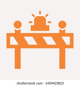road barrier icon. Element of firefighter shop for advertising signs, mobile concept and web apps. Icon for website design and development, app development. Premium icon
