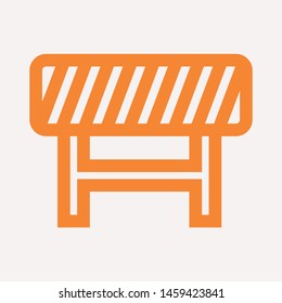 road barrier icon. Element of firefighter shop for advertising signs, mobile concept and web apps. Icon for website design and development, app development. Premium icon
