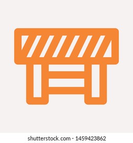road barrier icon. Element of firefighter shop for advertising signs, mobile concept and web apps. Icon for website design and development, app development. Premium icon
