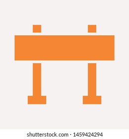 road barrier icon. Element of firefighter shop for advertising signs, mobile concept and web apps. Icon for website design and development, app development. Premium icon
