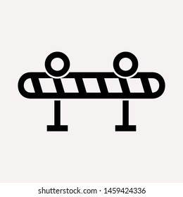 road barrier icon. Element of firefighter shop for advertising signs, mobile concept and web apps. Icon for website design and development, app development. Premium icon
