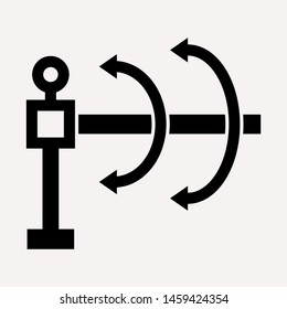 road barrier icon. Element of firefighter shop for advertising signs, mobile concept and web apps. Icon for website design and development, app development. Premium icon
