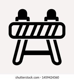 road barrier icon. Element of firefighter shop for advertising signs, mobile concept and web apps. Icon for website design and development, app development. Premium icon
