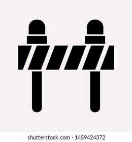 road barrier icon. Element of firefighter shop for advertising signs, mobile concept and web apps. Icon for website design and development, app development. Premium icon
