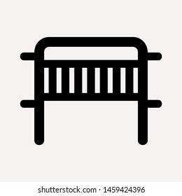 road barrier icon. Element of firefighter shop for advertising signs, mobile concept and web apps. Icon for website design and development, app development. Premium icon
