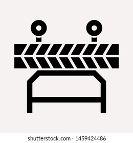 road barrier icon. Element of firefighter shop for advertising signs, mobile concept and web apps. Icon for website design and development, app development. Premium icon
