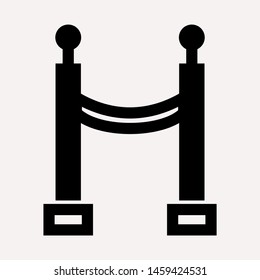 road barrier icon. Element of firefighter shop for advertising signs, mobile concept and web apps. Icon for website design and development, app development. Premium icon
