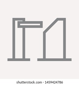 road barrier icon. Element of firefighter shop for advertising signs, mobile concept and web apps. Icon for website design and development, app development. Premium icon
