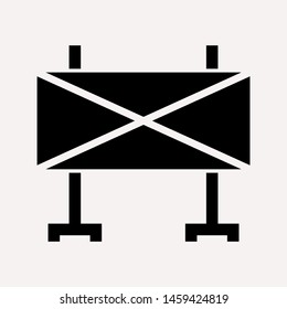 road barrier icon. Element of firefighter shop for advertising signs, mobile concept and web apps. Icon for website design and development, app development. Premium icon
