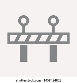 road barrier icon. Element of firefighter shop for advertising signs, mobile concept and web apps. Icon for website design and development, app development. Premium icon
