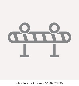 road barrier icon. Element of firefighter shop for advertising signs, mobile concept and web apps. Icon for website design and development, app development. Premium icon
