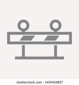 road barrier icon. Element of firefighter shop for advertising signs, mobile concept and web apps. Icon for website design and development, app development. Premium icon

