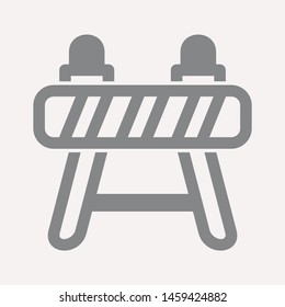 road barrier icon. Element of firefighter shop for advertising signs, mobile concept and web apps. Icon for website design and development, app development. Premium icon
