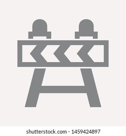 road barrier icon. Element of firefighter shop for advertising signs, mobile concept and web apps. Icon for website design and development, app development. Premium icon
