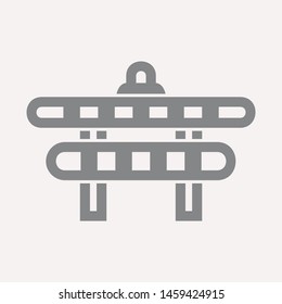 road barrier icon. Element of firefighter shop for advertising signs, mobile concept and web apps. Icon for website design and development, app development. Premium icon
