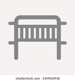 road barrier icon. Element of firefighter shop for advertising signs, mobile concept and web apps. Icon for website design and development, app development. Premium icon

