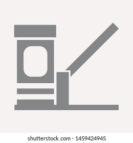 road barrier icon. Element of firefighter shop for advertising signs, mobile concept and web apps. Icon for website design and development, app development. Premium icon
