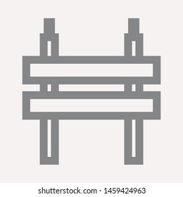 road barrier icon. Element of firefighter shop for advertising signs, mobile concept and web apps. Icon for website design and development, app development. Premium icon
