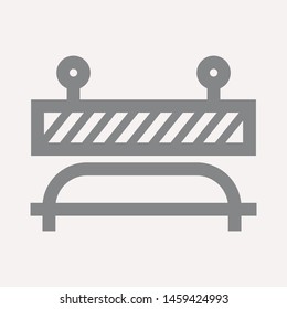 road barrier icon. Element of firefighter shop for advertising signs, mobile concept and web apps. Icon for website design and development, app development. Premium icon
