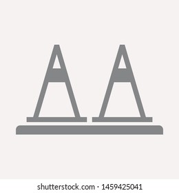 road barrier icon. Element of firefighter shop for advertising signs, mobile concept and web apps. Icon for website design and development, app development. Premium icon
