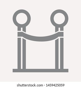 road barrier icon. Element of firefighter shop for advertising signs, mobile concept and web apps. Icon for website design and development, app development. Premium icon
