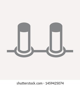 road barrier icon. Element of firefighter shop for advertising signs, mobile concept and web apps. Icon for website design and development, app development. Premium icon
