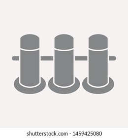 road barrier icon. Element of firefighter shop for advertising signs, mobile concept and web apps. Icon for website design and development, app development. Premium icon
