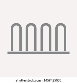 road barrier icon. Element of firefighter shop for advertising signs, mobile concept and web apps. Icon for website design and development, app development. Premium icon
