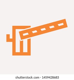 road barrier icon. Element of firefighter shop for advertising signs, mobile concept and web apps. Icon for website design and development, app development. Premium icon
