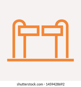 road barrier icon. Element of firefighter shop for advertising signs, mobile concept and web apps. Icon for website design and development, app development. Premium icon
