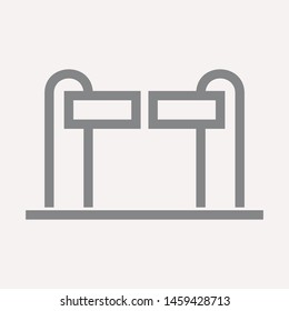 road barrier icon. Element of firefighter shop for advertising signs, mobile concept and web apps. Icon for website design and development, app development. Premium icon
