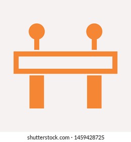 road barrier icon. Element of firefighter shop for advertising signs, mobile concept and web apps. Icon for website design and development, app development. Premium icon
