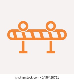 road barrier icon. Element of firefighter shop for advertising signs, mobile concept and web apps. Icon for website design and development, app development. Premium icon
