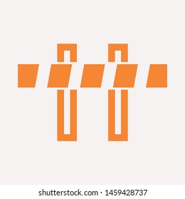 road barrier icon. Element of firefighter shop for advertising signs, mobile concept and web apps. Icon for website design and development, app development. Premium icon
