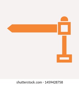 road barrier icon. Element of firefighter shop for advertising signs, mobile concept and web apps. Icon for website design and development, app development. Premium icon

